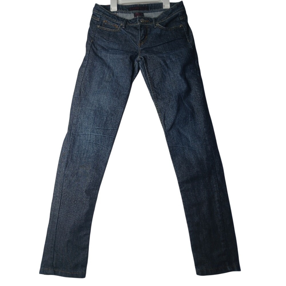 Stone Love‎ Straight Leg Jeans Womens Size 5 Dark Wash Low Rise Blue Denim